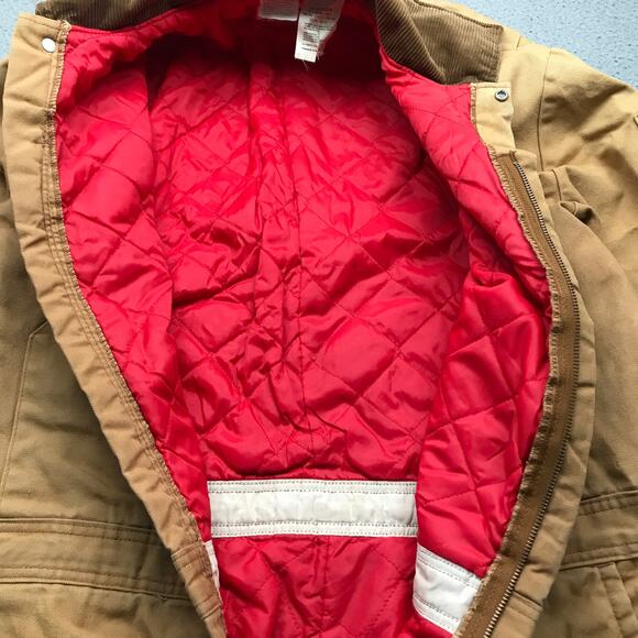 Vintage Zero Zone By Walls Insulated Canvas Coveralls Mens Large Tall Brown - Picture 7 of 16